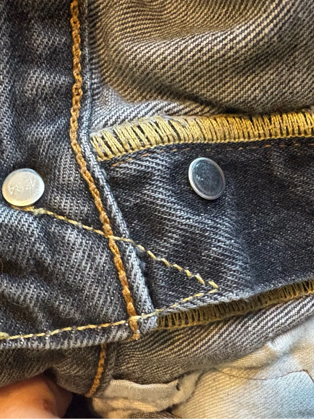 Vintage Levi’s 501 Black Jeans USA Made Button Fly 32x30 Faded Wash‎ (0312)